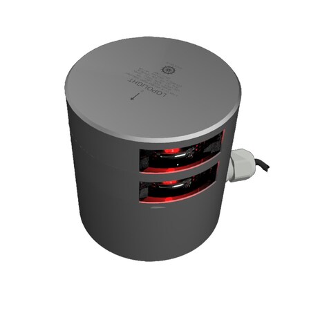 Lopolight Double Stacked Red Port Sidelight 3Nm 301-109ST